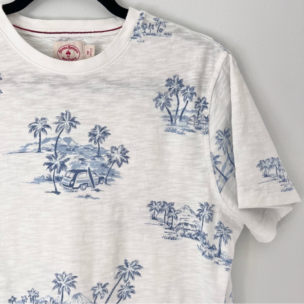Brooks Brothers palm tree graphic t-shirt Medium